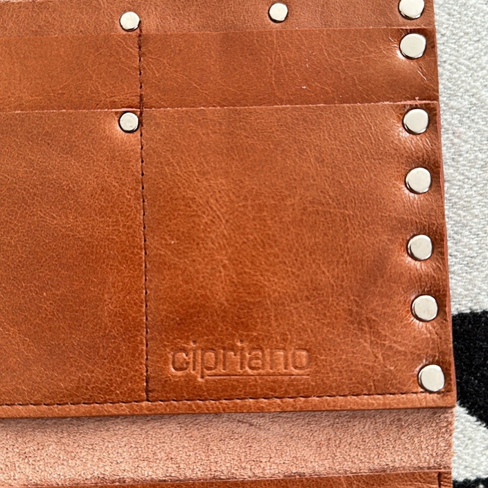 NWOT Nicole Cipriano (Cipriano Designs) Brown Leather Clutch/Wallet - Picture 6 of 10